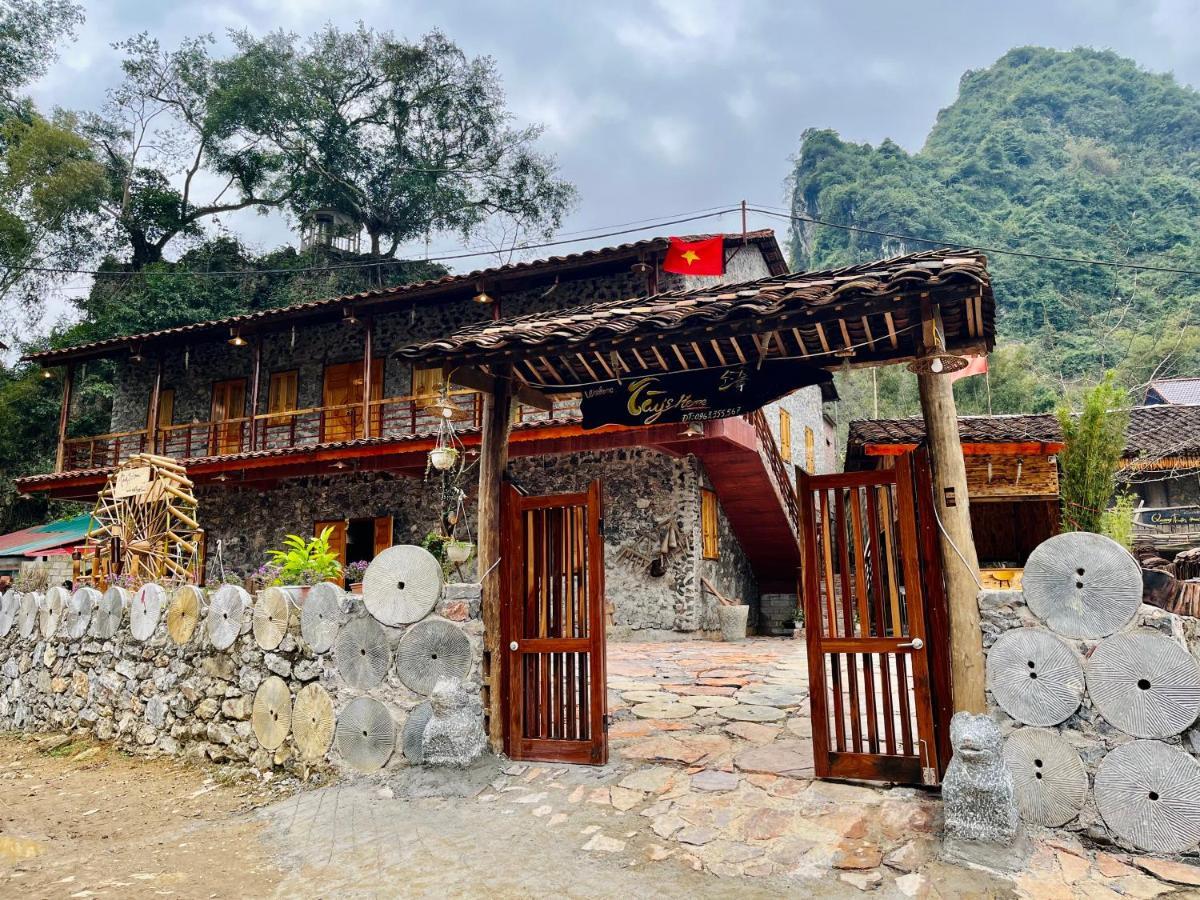 Tày Homestay Làng Đá Cổ Khuổi Ky- Bản Giốc Cao Bang Esterno foto